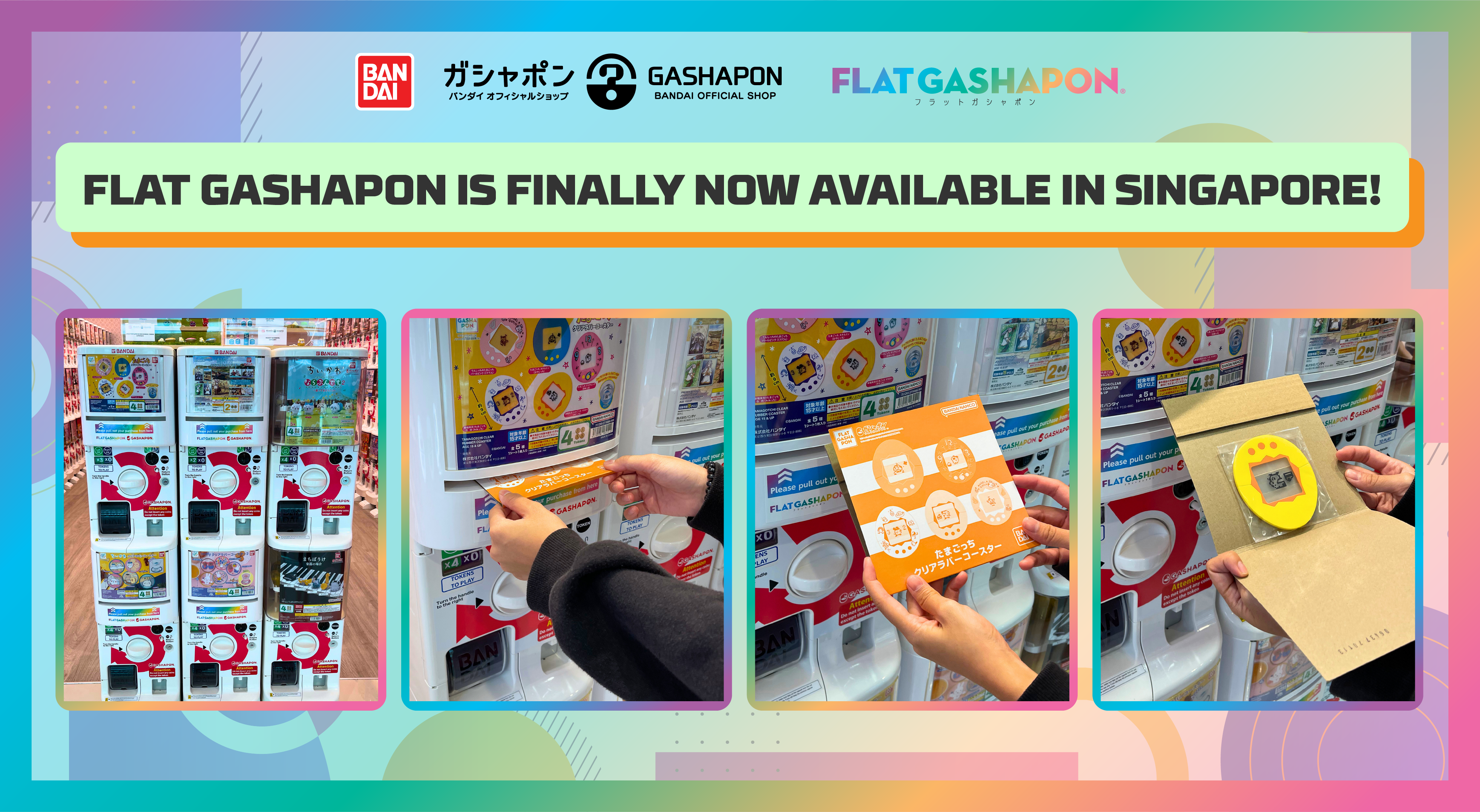 Flat Gashapon is Finally Now Available in Singapore!